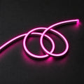ATOM LED pink 8×16mm 220–240V neon flex in a double-loop arrangement on dark charcoal