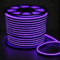 8×16mm 220–240V purple IP65 neon flex lit reel on dark charcoal background