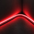 ATOM LED 8×16mm 220–240V red neon flex illuminating a curved inside corner