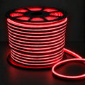 8×16mm 220–240V red IP65 neon flex lit reel on dark charcoal background