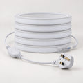 ATOM LED 8×16mm 220–240V neon flex switched off, with inline connector and UK plug