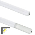 LED Strip Aluminium Corner Profile Milky Cover Cabinet LED Corner Profile 16x16mm - ATOM LED