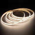 Lit 4000K 10mm COB LED strip coil, natural white dot-free light band