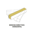 Horizontal bending direction for 15x15mm neon flex