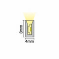 ATOM LED — FreeCut mini neon flex 4x8mm cross-section dimensions showing 4mm width and 8mm height