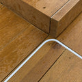 Cool White 6000K 10x20mm 48V IP67 LED neon flex bending around a corner on timber decking — ATOM LED