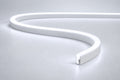 Cool White 6000K 6x12mm 12V IP65 neon flex showing the domed side-bend profile used in the product datasheet.