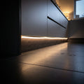 Warm White 3000K 10x6mm neon flex installed in a kitchen plinth and toe-kick