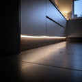 Natural White 4000K 10x6mm neon flex installed in a kitchen plinth and toe-kick