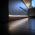 Cool White 6000K 10x6mm neon flex installed in a kitchen plinth and toe-kick