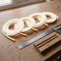 Four mini neon flex sections shown together on a joiner's bench