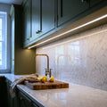 Natural White 4000K 4x8mm neon flex installed under fitted kitchen cabinets