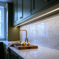 Cool White 6000K 4x8mm neon flex installed under fitted kitchen cabinets