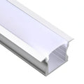 Opal cover recessed LED channel 24x14.2mm showing 12mm LED strip cavity