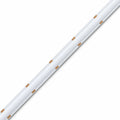 ATOM LED SCOB LED strip switched-off close-up showing the white opal surface and copper contacts