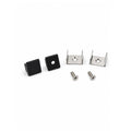 Black end caps, spring clips and fixing screws for 12x10mm LED profile