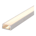 17x8mm surface profile lit with continuous warm white COB strip, opal cover