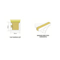 ATOM LED warm white 2700K 10x10mm side bend neon flex in a continuous IP67 waterproof patio perimeter run — 48V IP67 waterproof