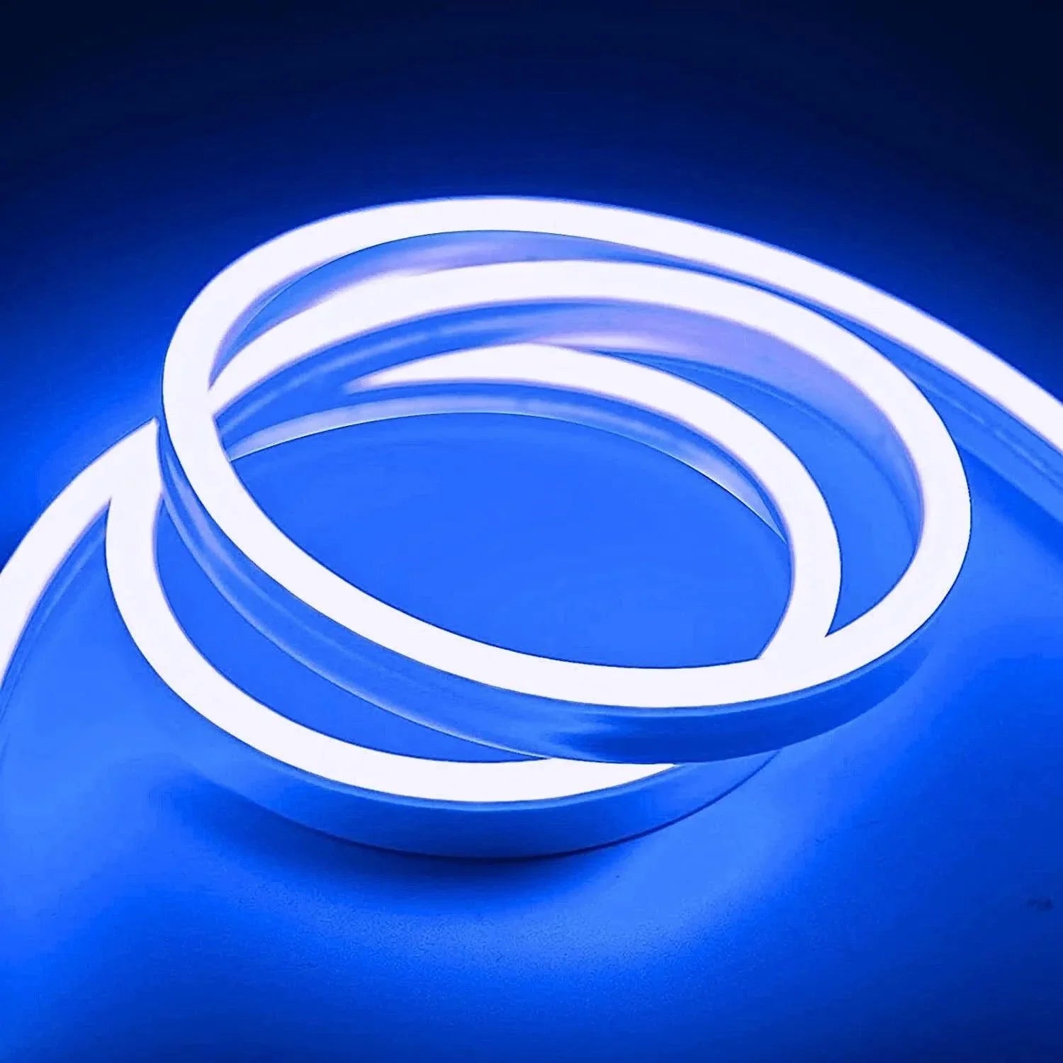 Blue Rectangular Led Blue LED Neon Flex DC 12V IP65 Waterproof 8x16mm 120 LEDs/M | ATOM LED