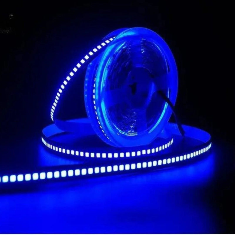 Blue LED Strip Light 12V 240 LEDs/m 1200 LEDs IP20 Non Waterproof 5 Metre Strip - ATOM LED