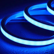 Blue LED Neon Flex 16x16mm 220V 240V Top Bending 120LEDs/m 20cm Cut IP65 Waterproof with UK Plug - ATOM LED