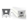 Natural White Neon Flex 4000K 16x16mm 220V 240V Top Bend IP65 10cm Cut with UK Plug - ATOM LED