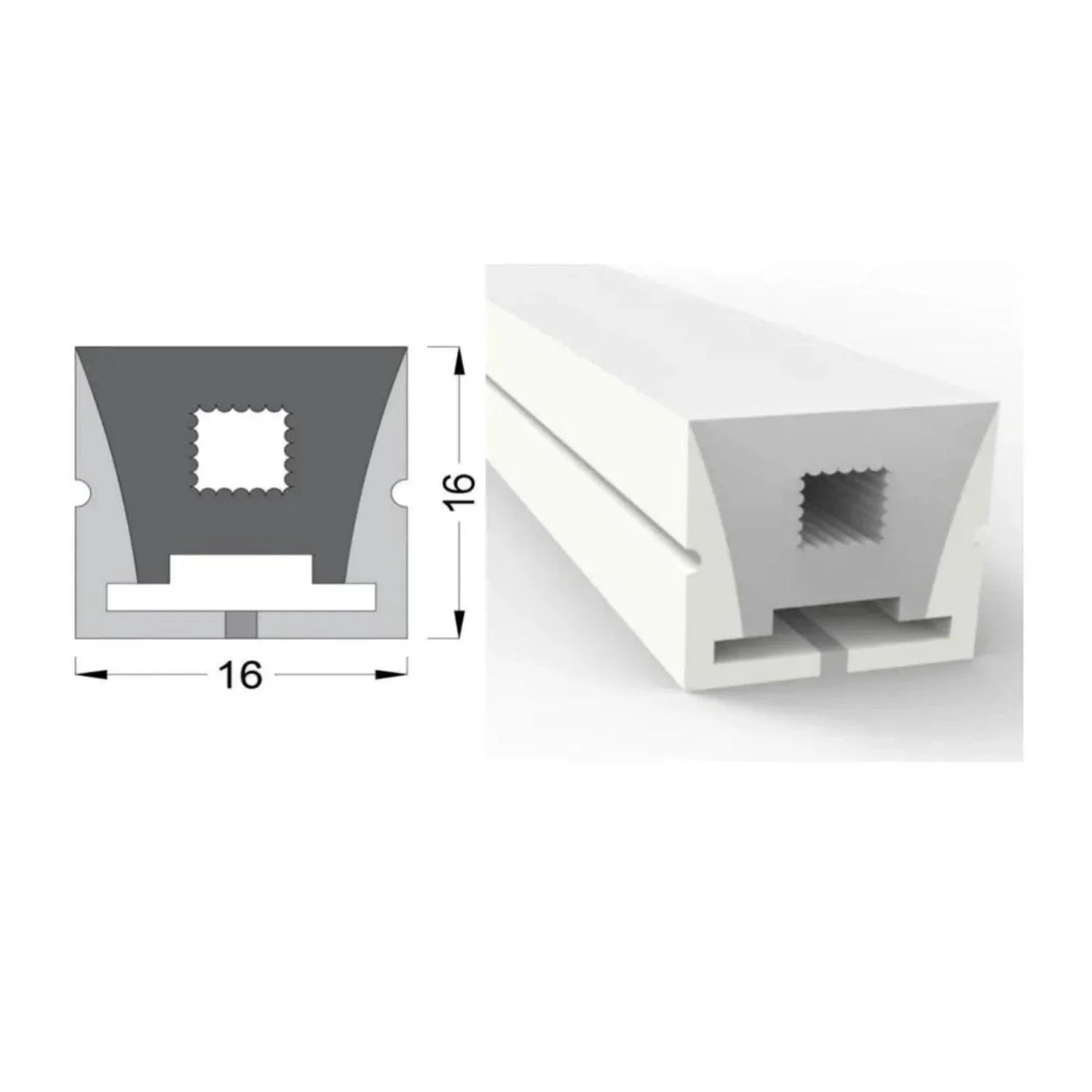 Orange LED Neon Flex 220V 240V Top Bending 20cm Cutting IP65 with UK Plug - ATOM LED