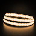 Warm White 3000K COB LED strip 24V 10mm 15m run lit reel
