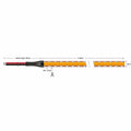 24V COB LED strip 10mm dimensions, 15m run, 150mm lead and 8.33mm cut points