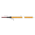 24V COB LED strip 10mm dimensions, 15m run, 150mm lead and 8.33mm cut points