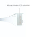 Cool White 6000K 8x16mm IP67 LED neon flex — installed in aluminium profile channel