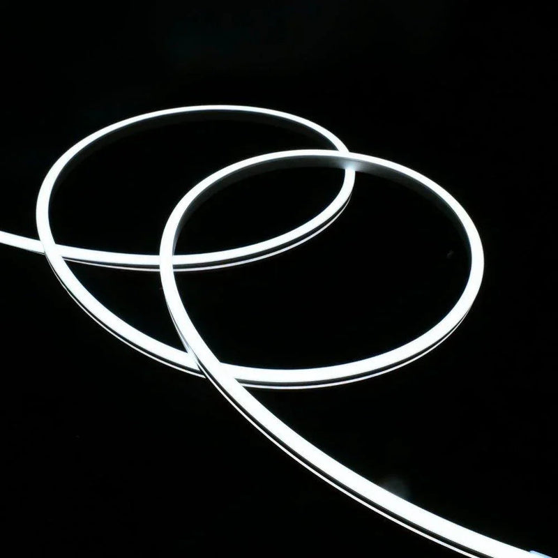 Cool White Neon Flex 6000K 48V 6x12mm IP67 Waterproof 10cm Cut 40m - ATOM LED