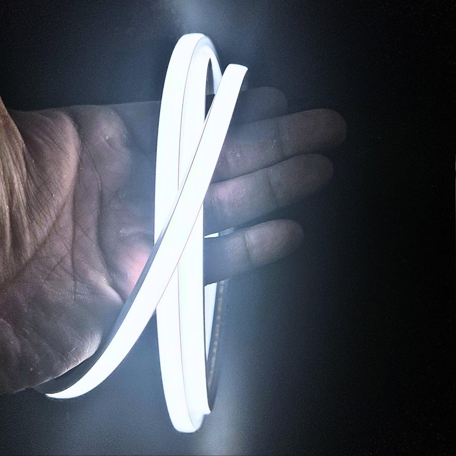 Cool White Neon Flex 6000K 24V Top Bending 10x6mm IP65 Waterproof 280LEDs/m - ATOM LED