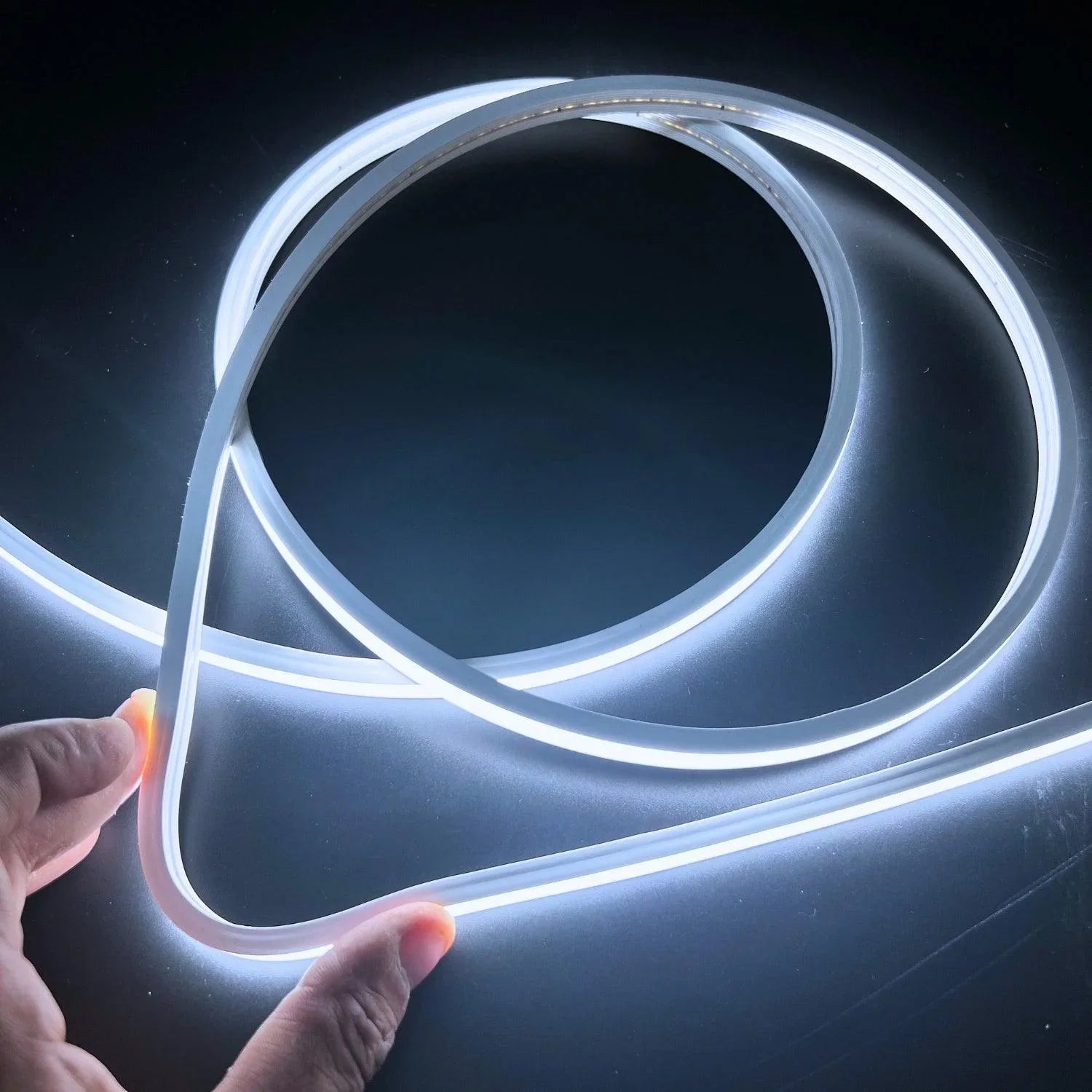 Cool White Neon Flex 6000K 24V Top Bending 10x6mm IP65 Waterproof 280LEDs/m - ATOM LED