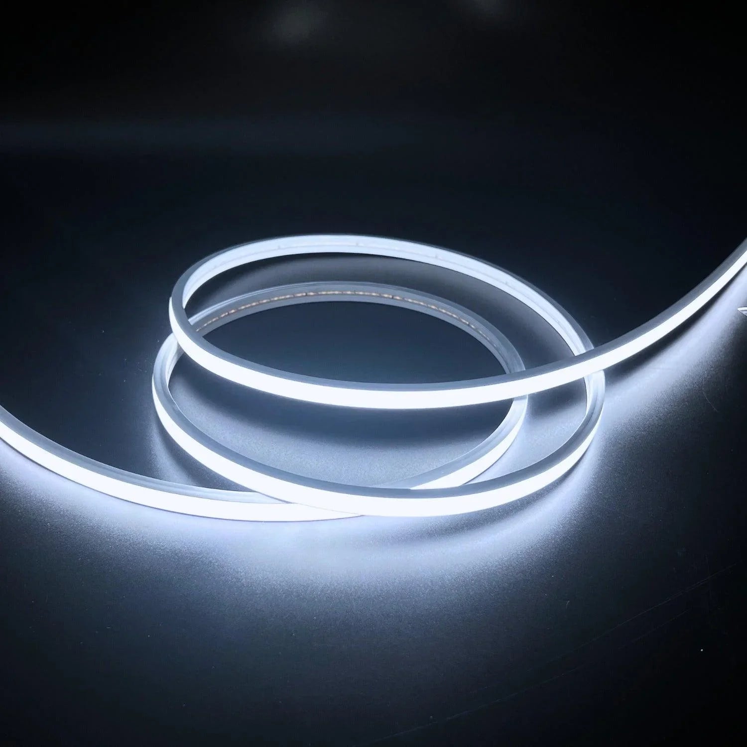 Cool White Neon Flex 6000K 24V Top Bending 10x6mm IP65 Waterproof 280LEDs/m - ATOM LED