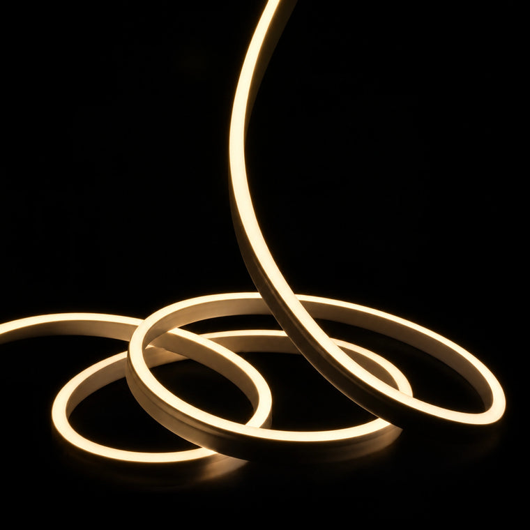 15x25mm Dome Neon Flex48V IP68 Warm White2800K - original main product image adapted to the listed white colour