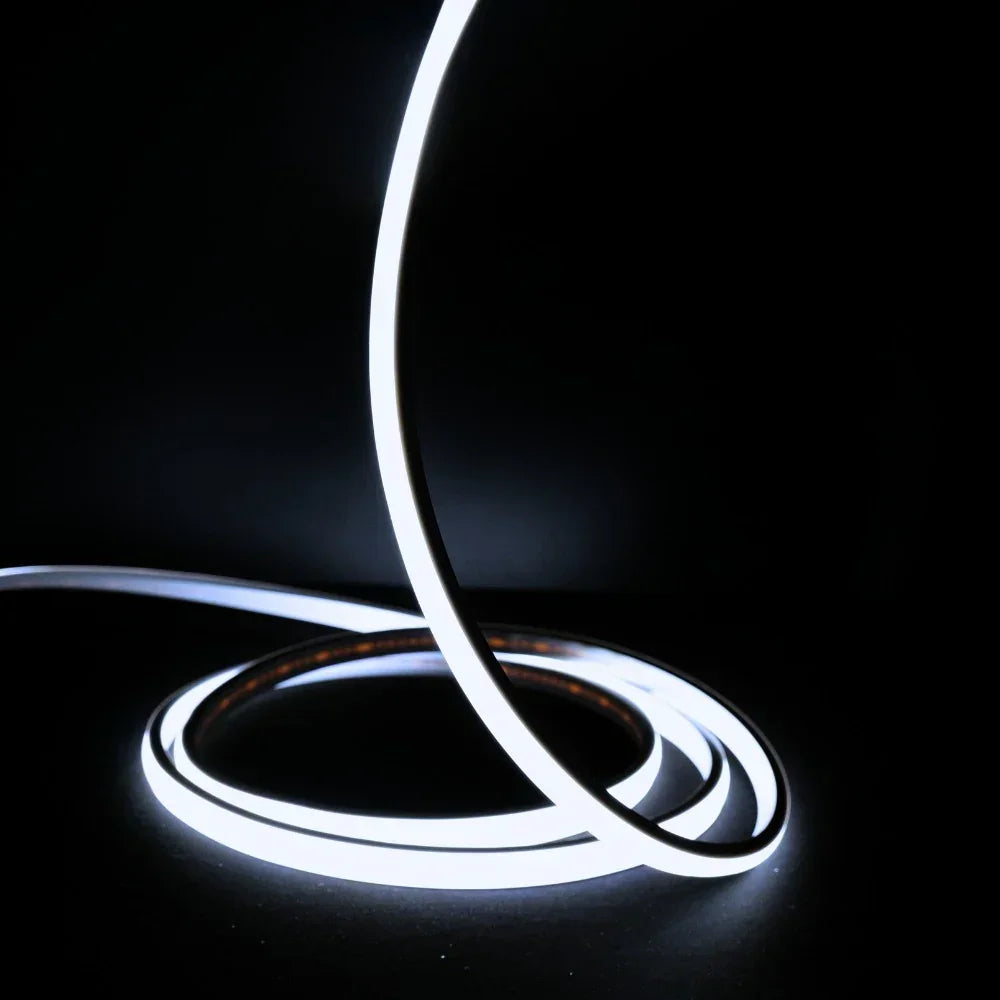 Cool White 6000K COB LED Strip 220V 240V 288 LEDs/m IP65 UK Plug