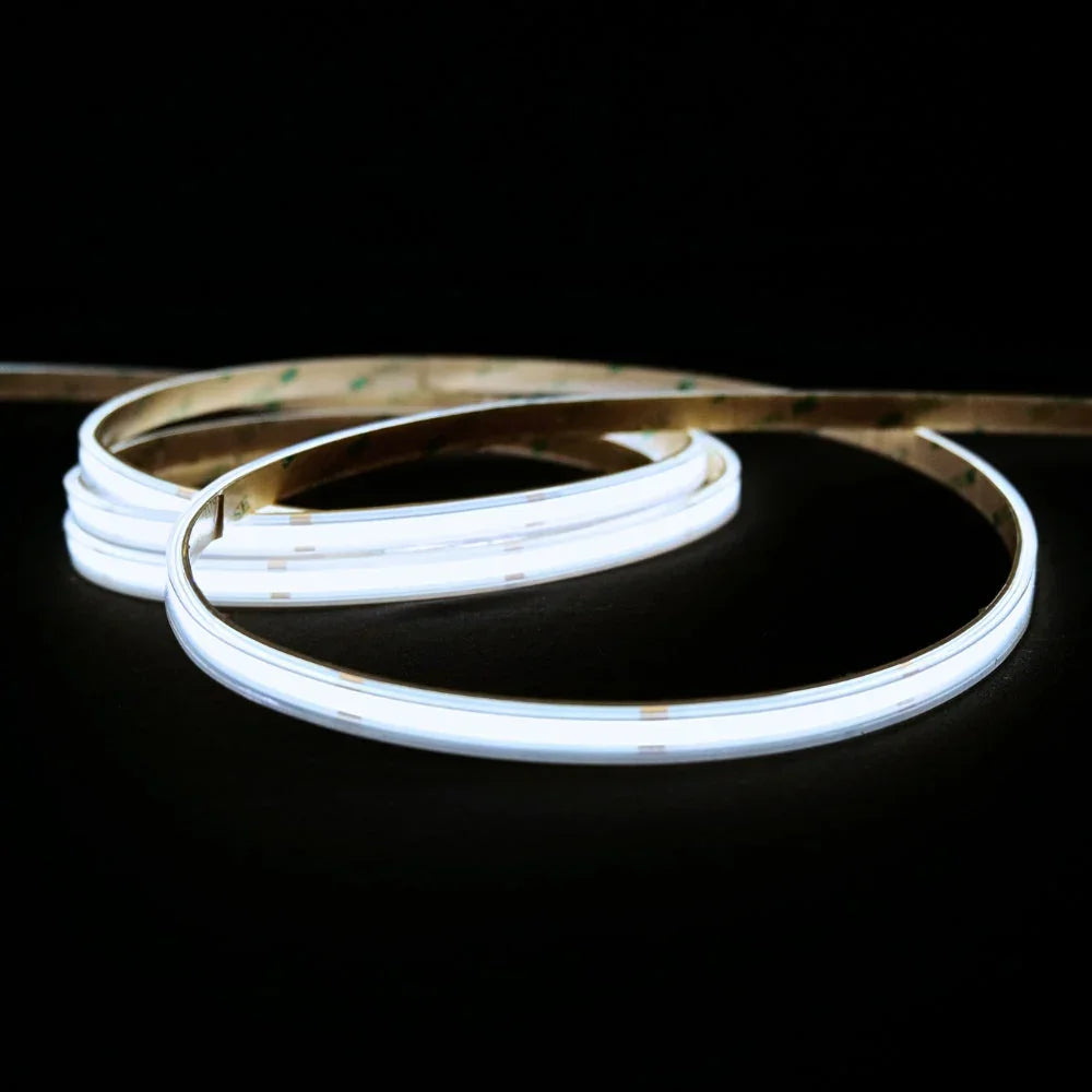 extra long Cool White 6000K COB LED Strip 48V 480LEDs/m IP67 Waterproof 30m Run
