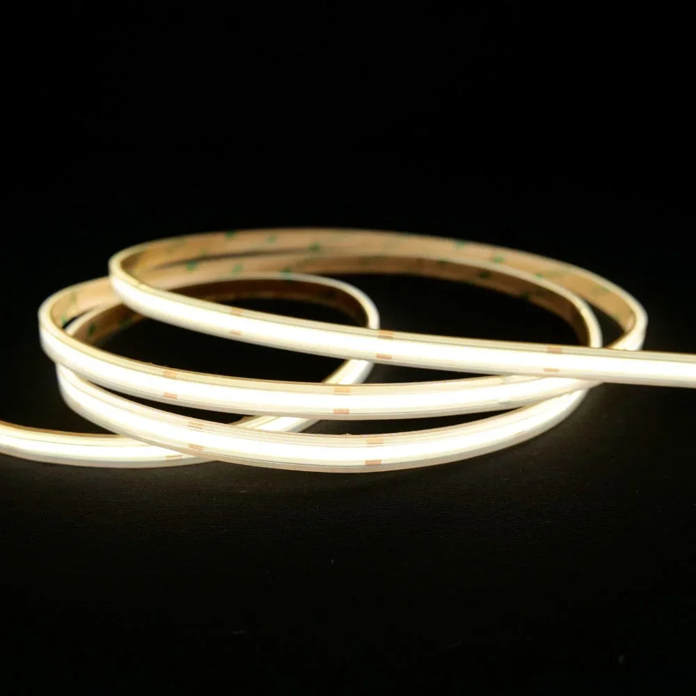 extra long Natural White 4000K COB LED Strip 24V 480LEDs/m IP67 Waterproof 20m Run