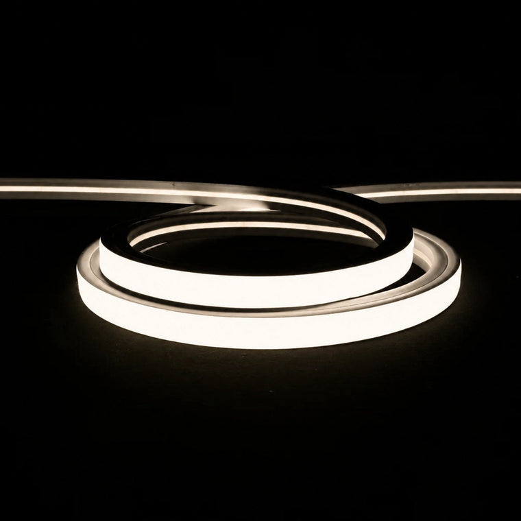 18x16mm Flat Neon Flex48V IP68 Natural White4000K - original main product image adapted to the listed white colour