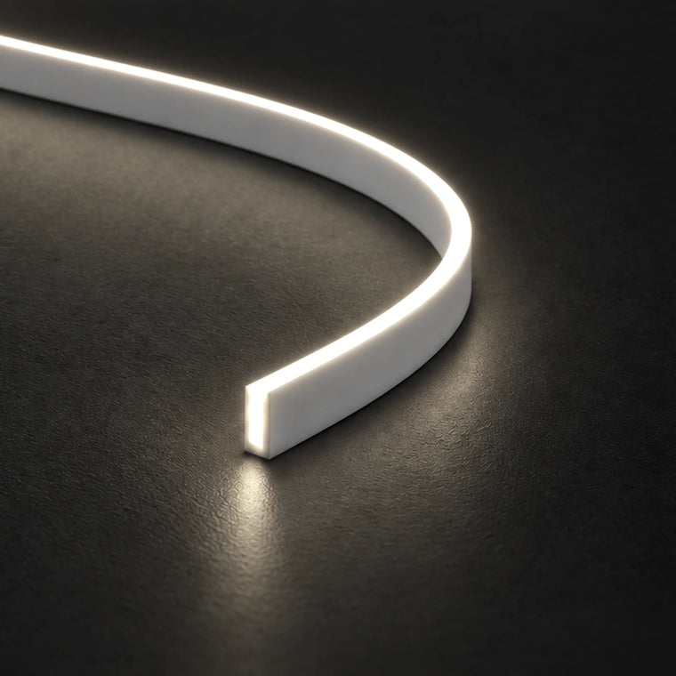 4x6mm FreeCut mini neon flex 4000K natural white — close-up product illustration