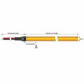 8mm Free Cut COB LED strip dimension drawing: custom cut length, connection lead and cut anywhere.