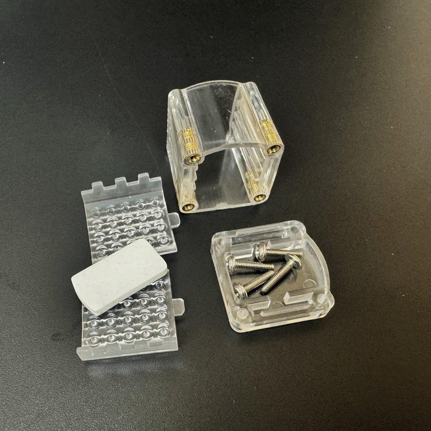 Front Cap & End Cap for for Addressable RGB LED Neon Flex 10x20mm IP68 - ATOM LED
