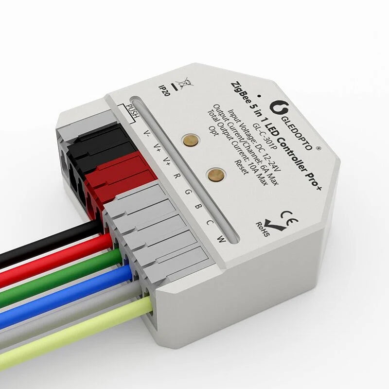 GLEDOPTO ZigBee Pro+ Ultra Mini Wi-Fi 5 in 1 LED Smart Controller GL-C-301P
