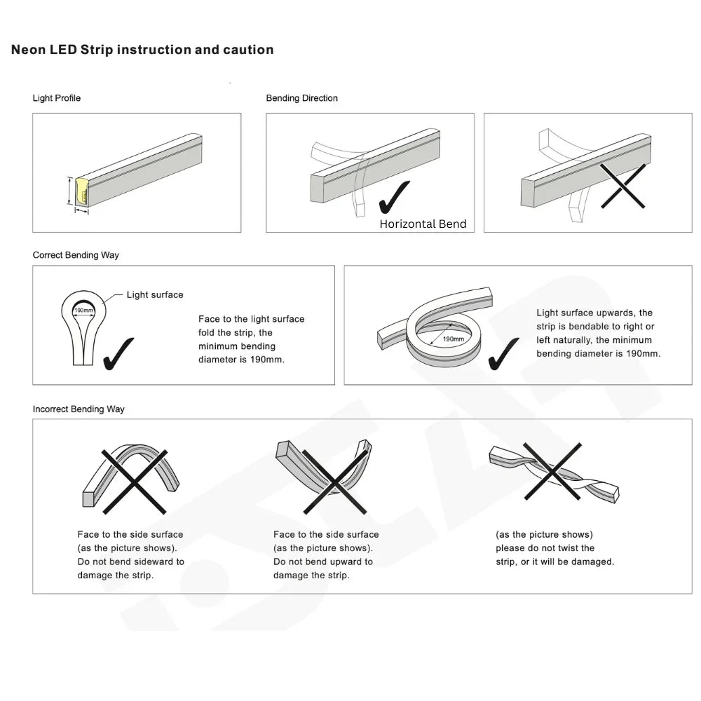 RGB LED Neon Flex 12V IP65 Waterproof 8x18mm with Remote 5 Metre Kit