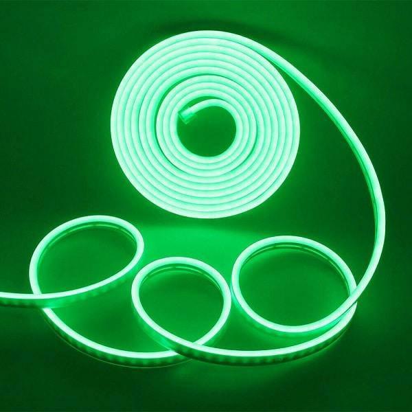 Mini Green LED Neon Flex 6x12mm 12V 120LEDs/m IP65 Waterproof 2.5cm Kit - ATOM LED