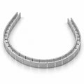 15x15mm plain bendable aluminium profile for IP67 neon flex shown curved on white