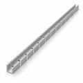 6x12mm plain bendable aluminium profile for IP67 neon flex shown straight on white