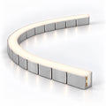 8x16mm T-shaped warm-white neon flex installed inside a plain bendable aluminium profile; installation example, neon flex sold separately