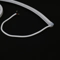 Close-up of 3000K warm white 10x10mm top bend neon flex, 144 LEDs per metre, CRI over 85